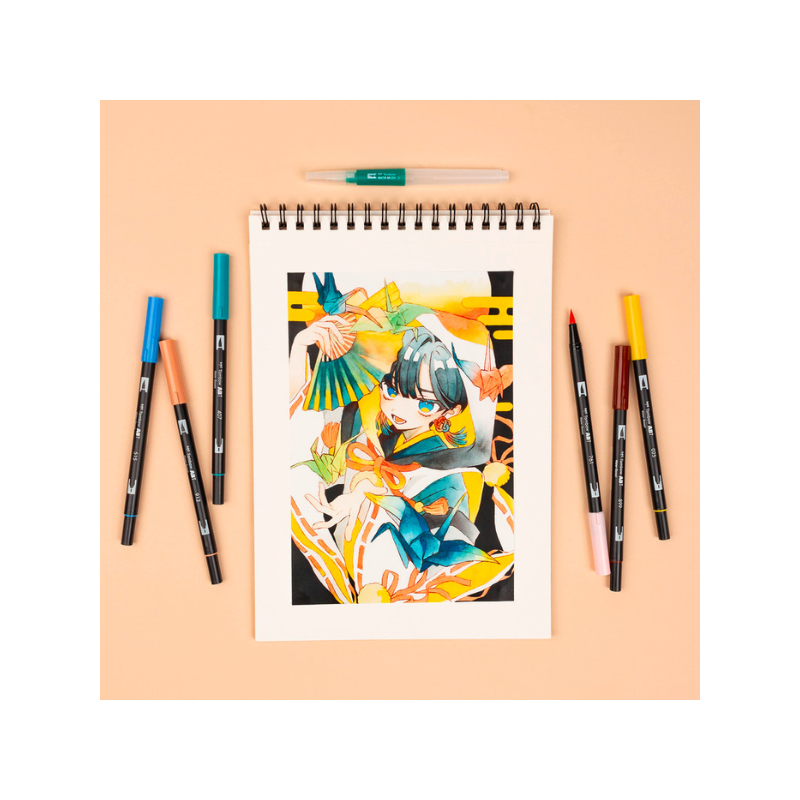 Bird - Set de 6 feutres ABT Tombow - édition limitée