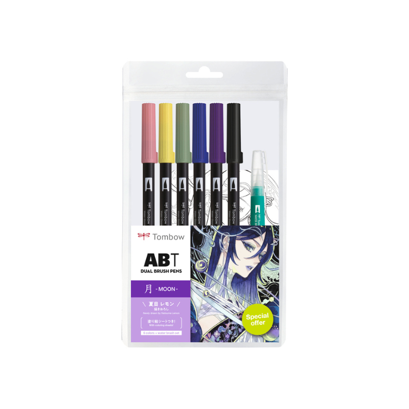 Set de 6 feutres ABT Tombow - Moon - édition limitée