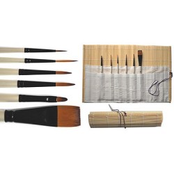 Kit pinceaux huile, acrylique, aquarelle, pinceaux pour peinture à l'huile et acrylique