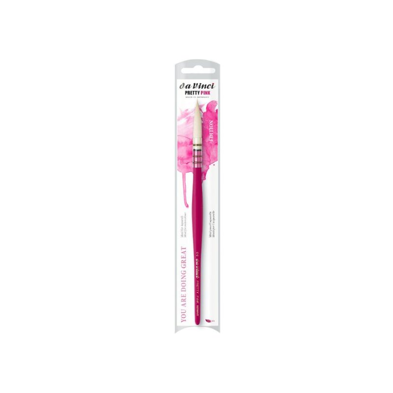 Pinceau lavis pour aquarelle - Edition Pretty Pink - Da Vinci