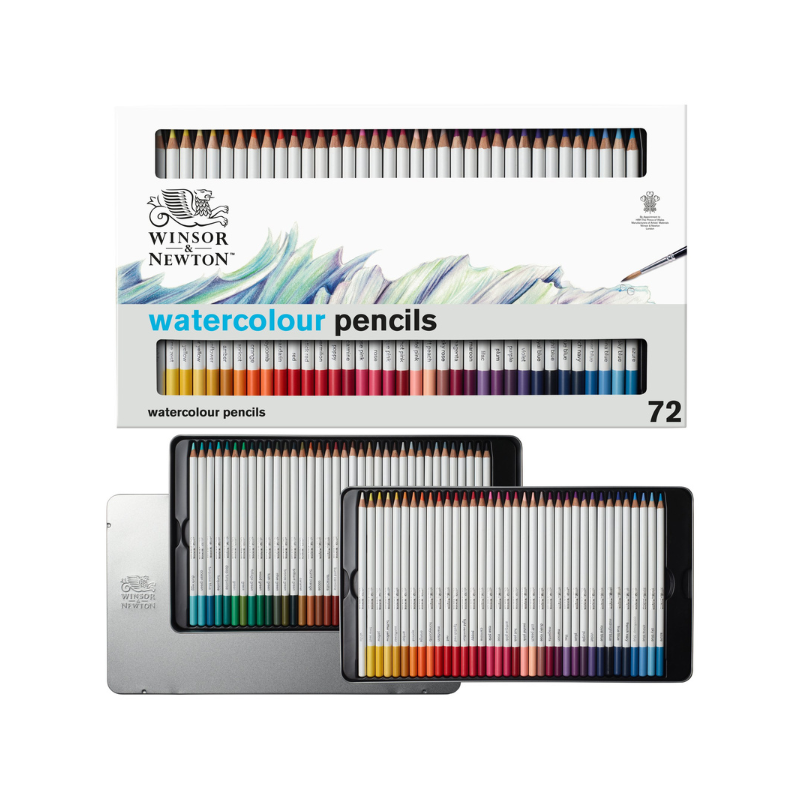 Boîte 72 crayons de couleurs aquarellables - Winsor & Newton