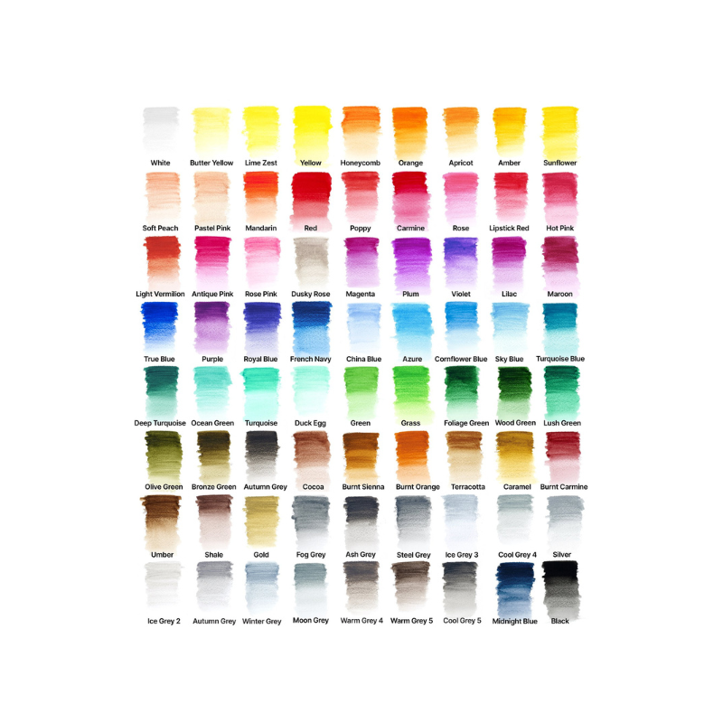 Nuancier 72 crayons de couleurs aquarellables - Winsor & Newton