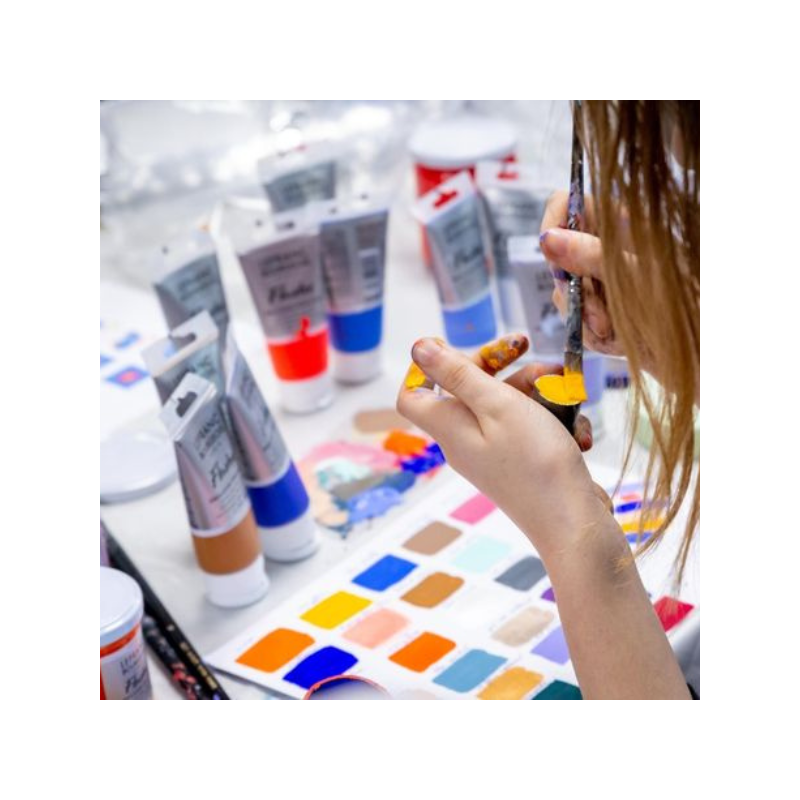 Lefranc Bourgeois - Set couleurs primaires peinture Flash vinylique