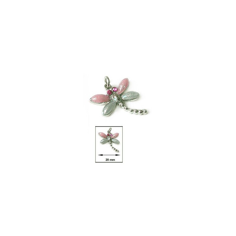 Pendentif émaillée - Libellule