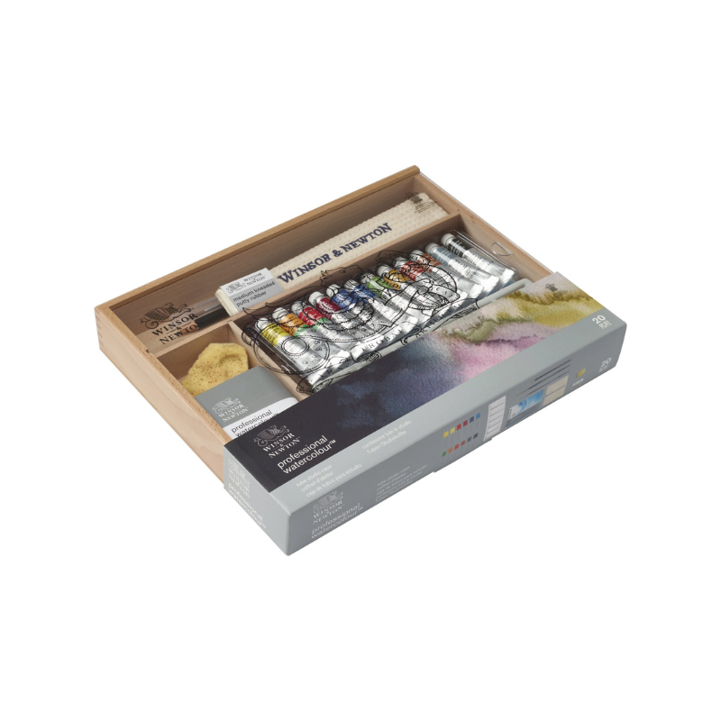 Coffret d'atelier aquarelle en bois - Winsor & Newton