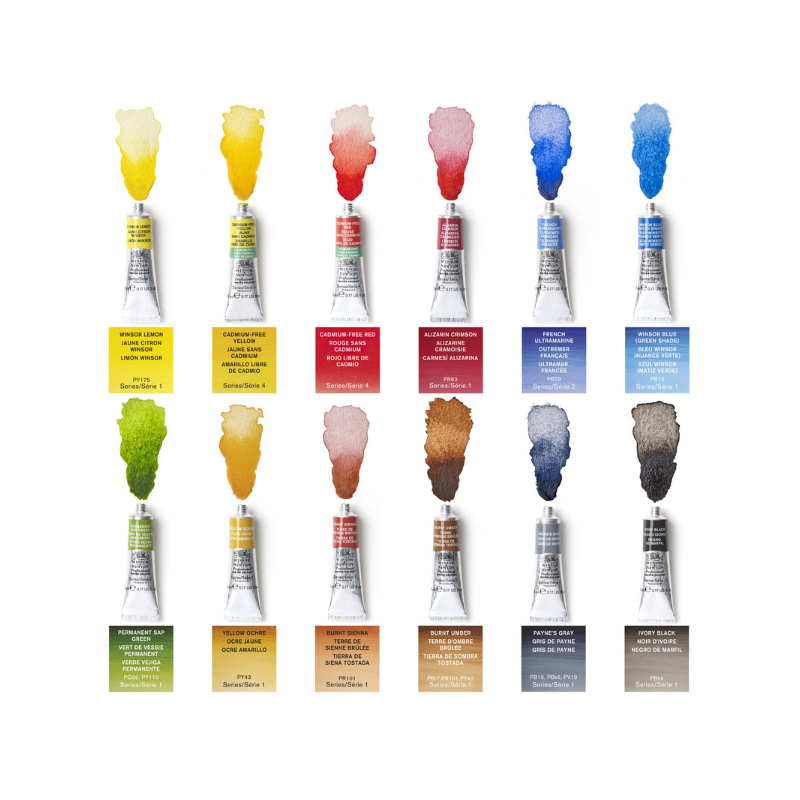 Nuancier aquarelle coffret d'atelier en bois - Winsor & Newton