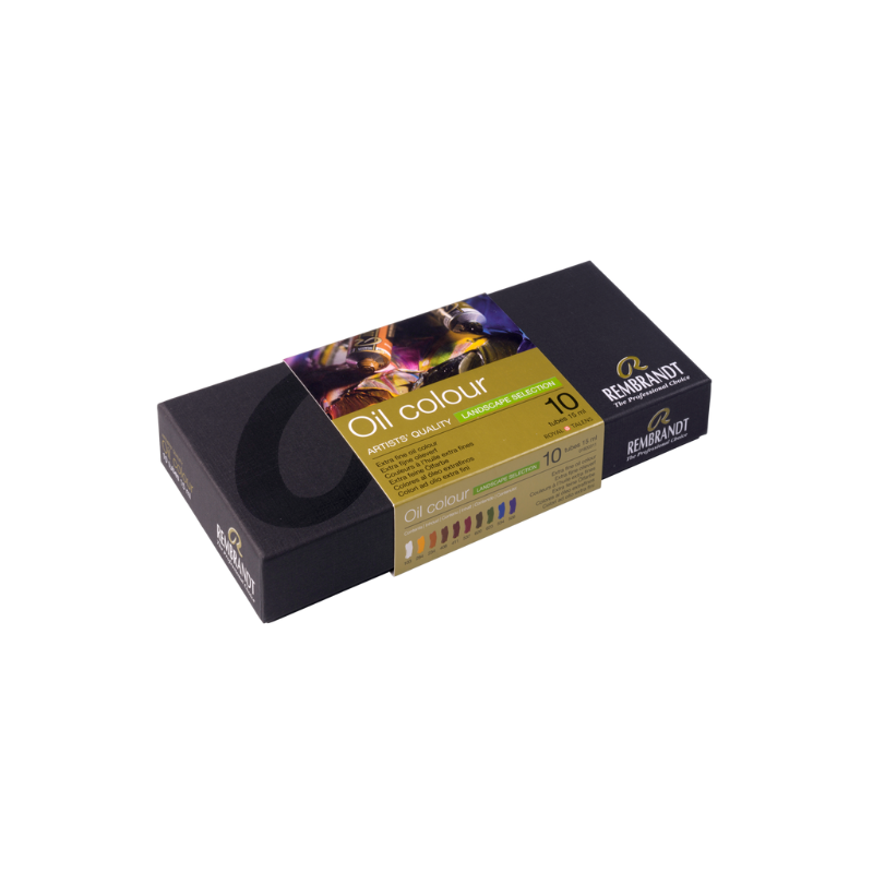 Boîte de 10 tubes de peinture Huile extra fine Rembrandt - Paysage
