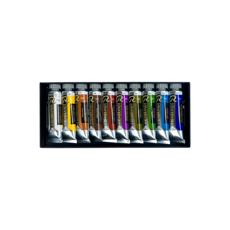 Set de 10 tubes de peinture Huile extra fine Rembrandt - Paysage