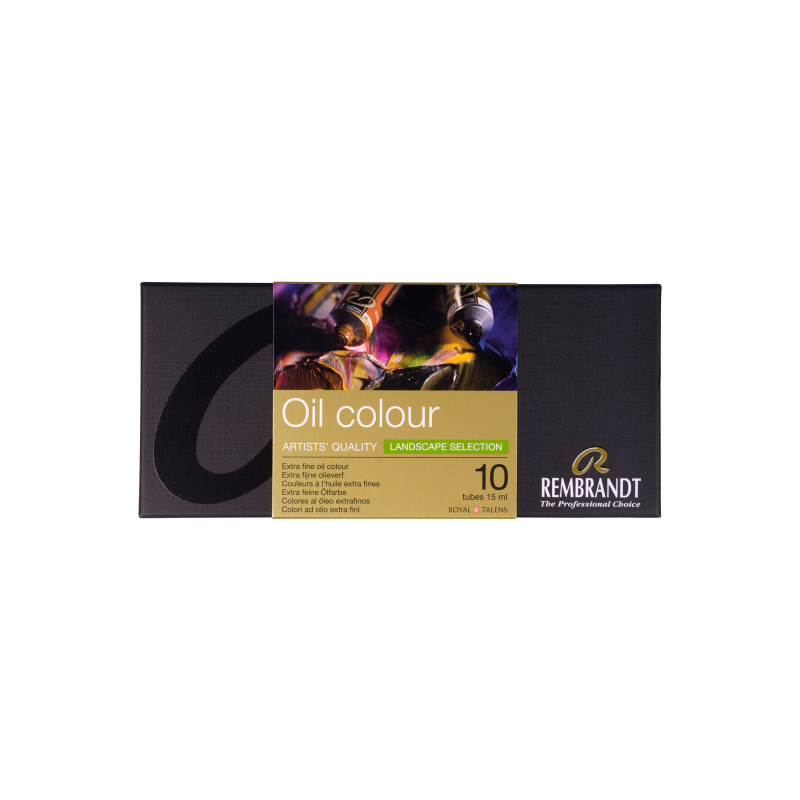 Assortiment 10 tubes de peinture Huile extra fine Rembrandt - Paysage