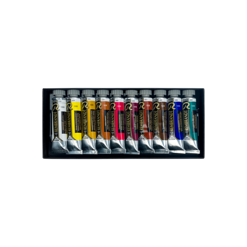 Set de 10 tubes de peinture Huile extra fine Rembrandt - Portrait
