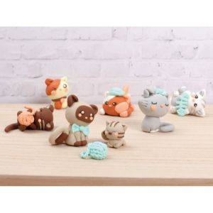Graine créative - Mallette Fimo Kawai Kitty family