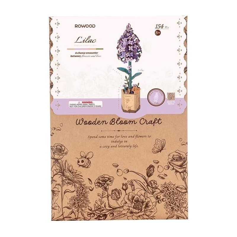Boite maquette de fleur Rowood