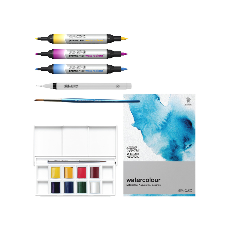 Winsor & Newton - Coffret aquarelle mix média