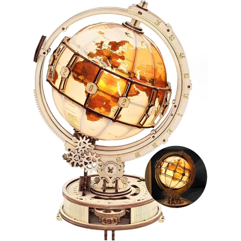 maquette globe lumineux - Rokr