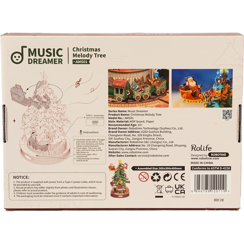 Arbre de Noël musical Rolife  AMS01