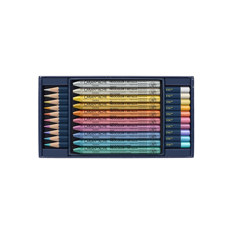 Set multi-techniques Cosmic blue - Caran d'Ache