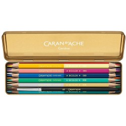 Set 10 crayons Prismalo Bicolor - Caran d'Ache