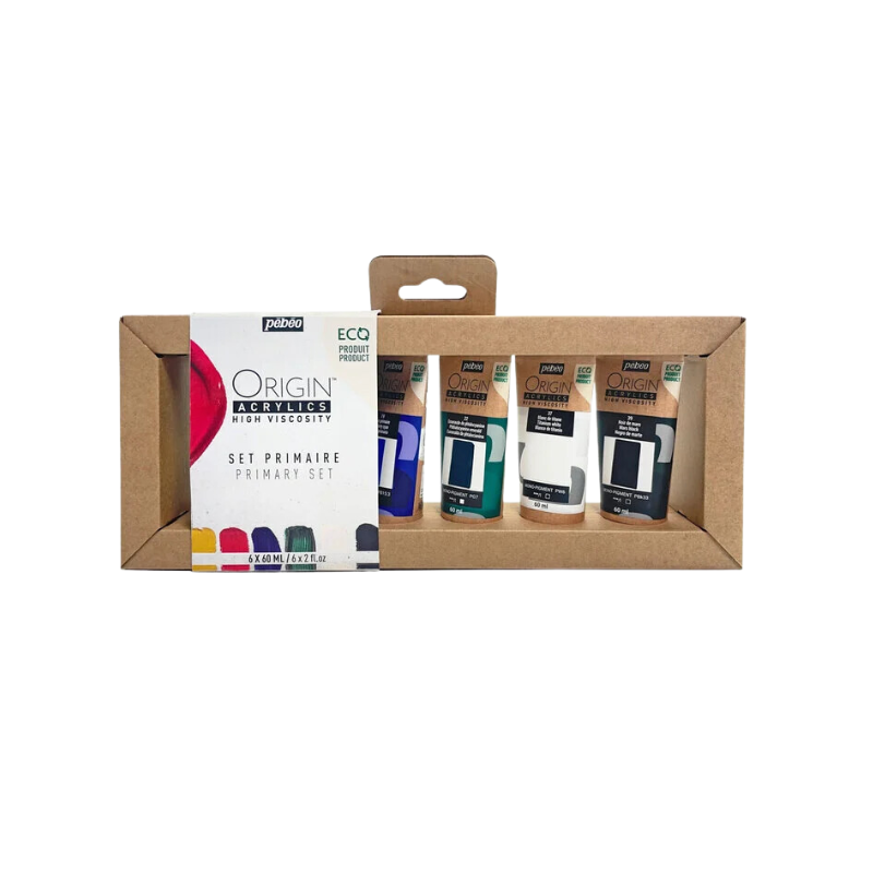 Set 6 tubes 60ml d'acrylique Origin - Pébéo