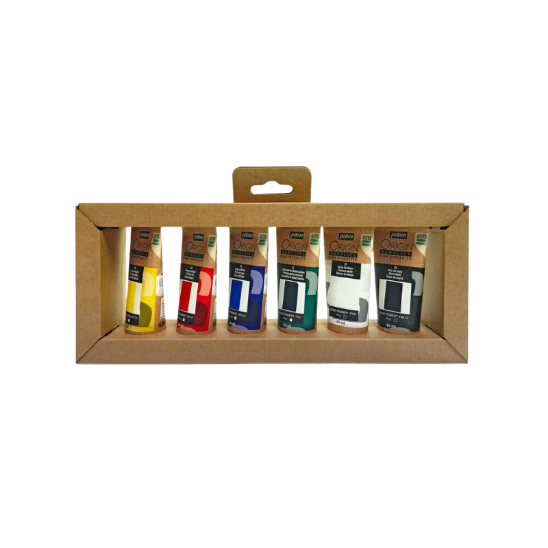 Peinture acrylique Origin de Pebeo - Set 6 tubes 60ml
