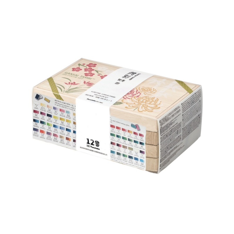  Boite 100 godets aquarelle japonaise Gansai - Kuretake