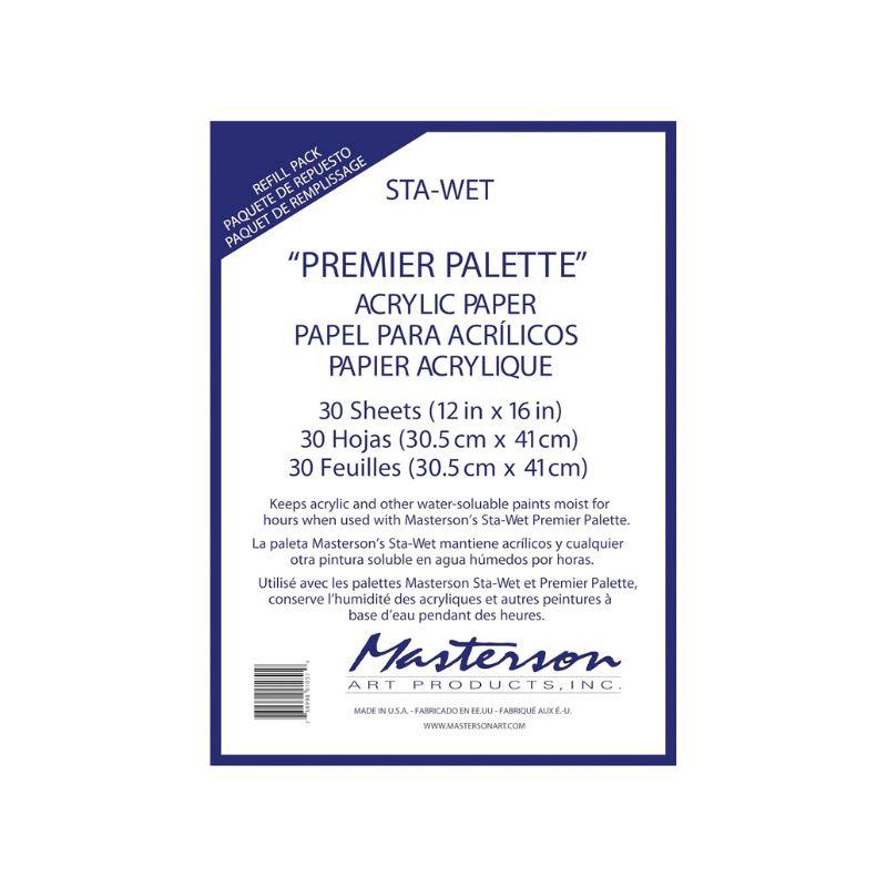 Recharge papier acrylique pour palette Masterson Sta-wet super pro