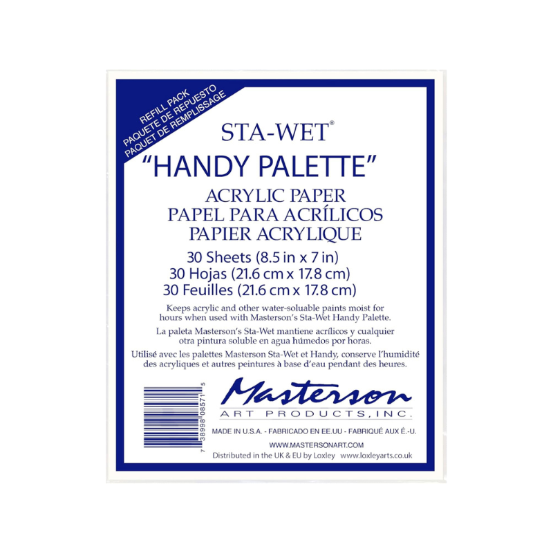 Recharge papier acrylique pour palette humide Masterson Handy Sta-wet
