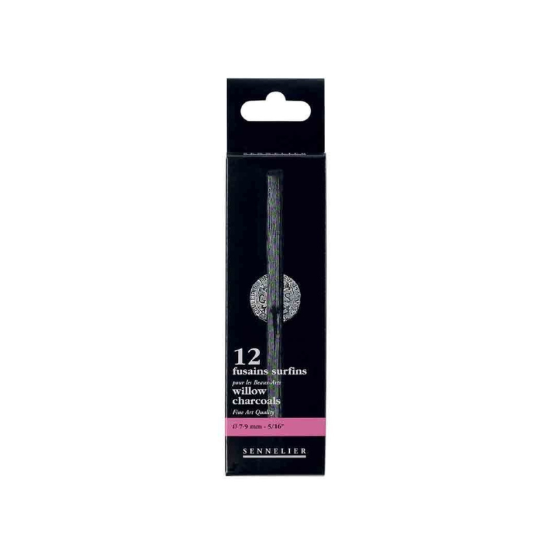 Fusains Sennelier - Boîte de 12 gros - Ø 7-9 mm
