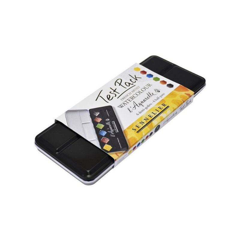 Test pack aquarelle extra-fine Sennelier 6 demi-godets