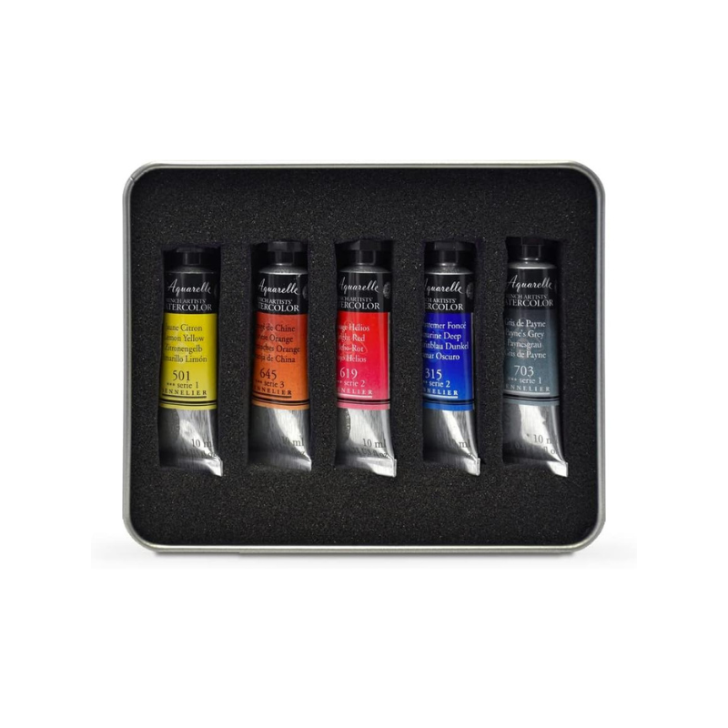 Test pack aquarelle extra-fine 5 tubes 10ml - Sennelier
