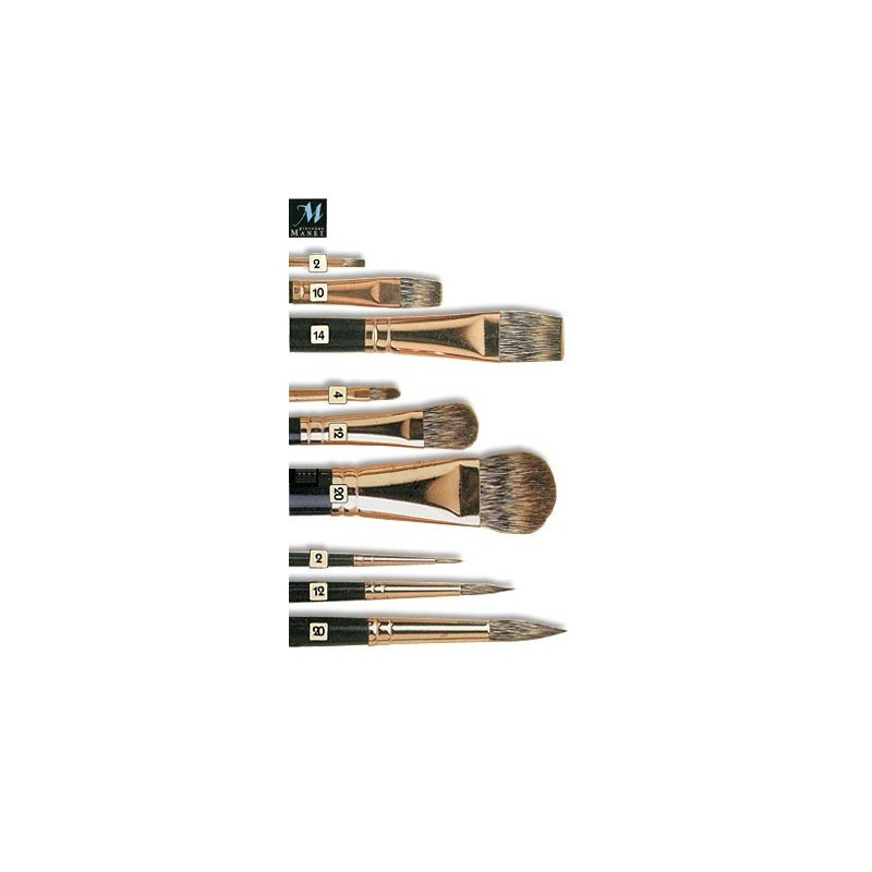 Pinceau Manet en poils de Mangouste, pinceaux pour peinture à l'huile et acrylique