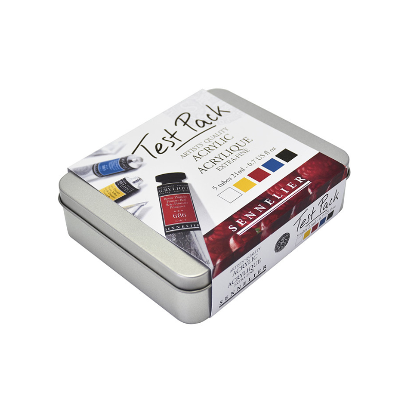 Acrylique extra-fine Sennelier - Test pack 5 tubes 21ml