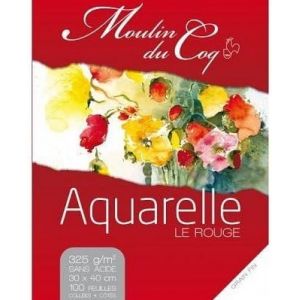 Maxi bloc Le rouge -  100 feuilles 30x40 - Hahnemühle