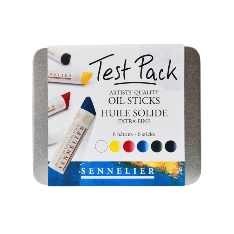 Boite métal 6 mini bâtons d'huile extra fine - Test pack Sennelier