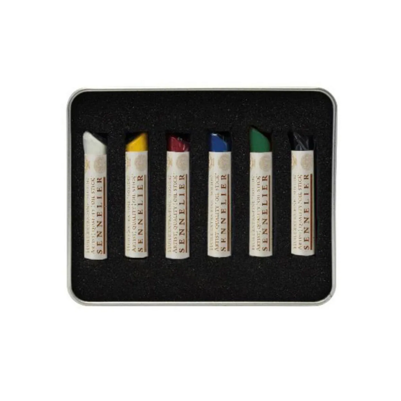 Test pack 6 mini oil stick peinture à l'huile Sennelier