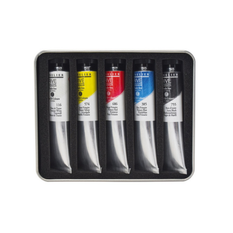 Test pack huile fine Rive Gauche 5 tubes 21ml - Sennelier