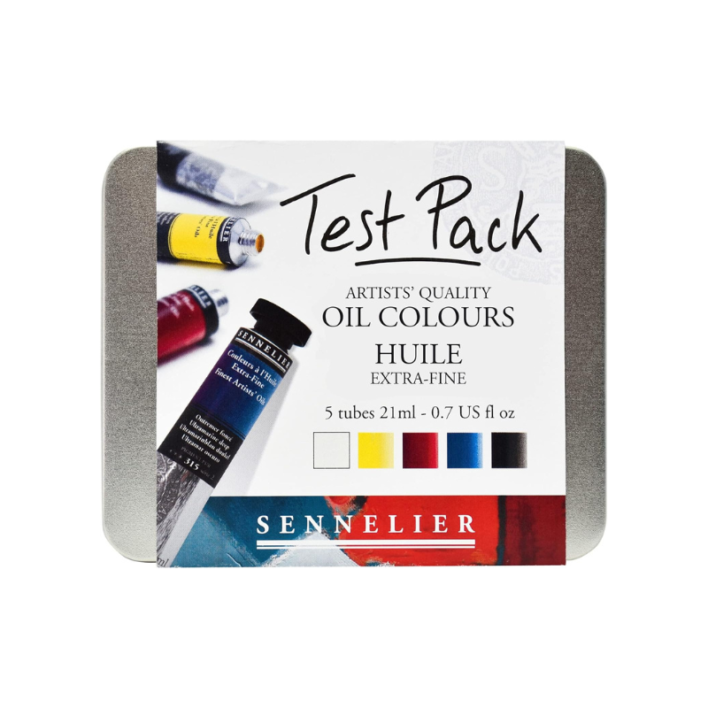 Test pack huile extra-fine 5 tubes 21ml - Sennelier