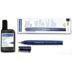 Stylo Mars Matic 700 de Staedtler avec 1 recharge encre de Chine en flacon 22ml