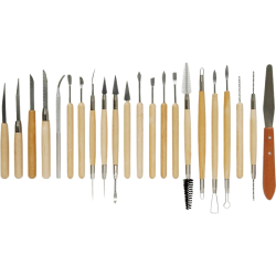 Set de 22 outils pour sculpture et modelage