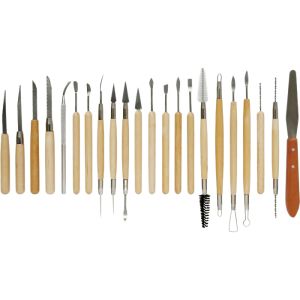 Set de 22 outils pour sculpture et modelage