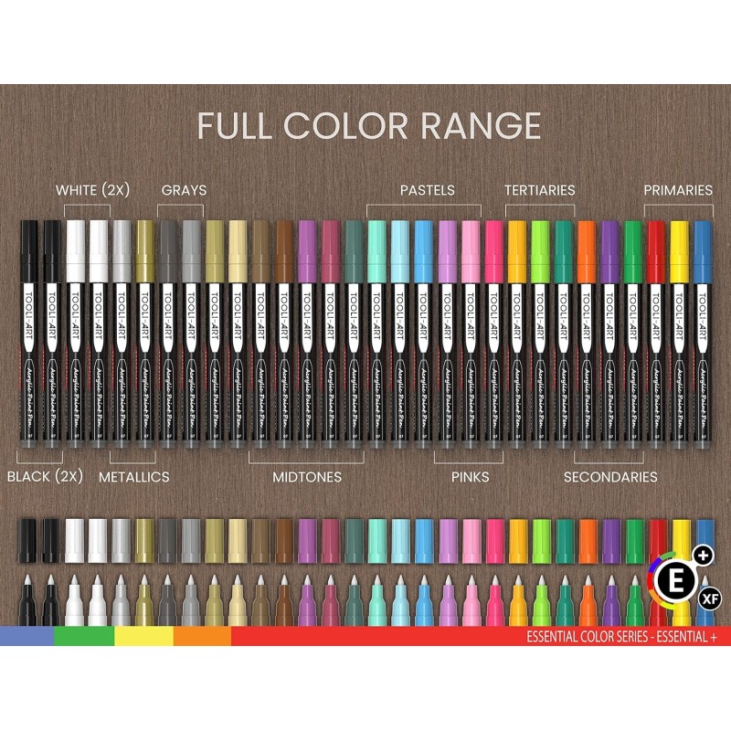 Set  Essentiel 30 marqueurs acrylique ooli-Art