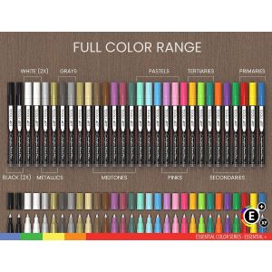 Set  Essentiel 30 marqueurs acrylique ooli-Art