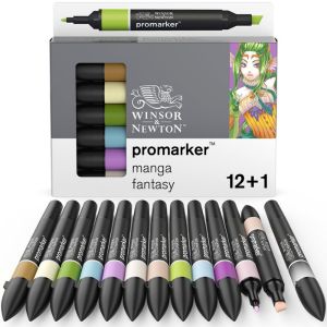 Set de 12 promarkers  + blender offert - Manga Fantasy