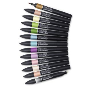 Assortiment Winsor & Newton - 12 promarkers + blender offert - Manga Fantasy