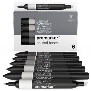 Set de 6 promarkers tons neutres