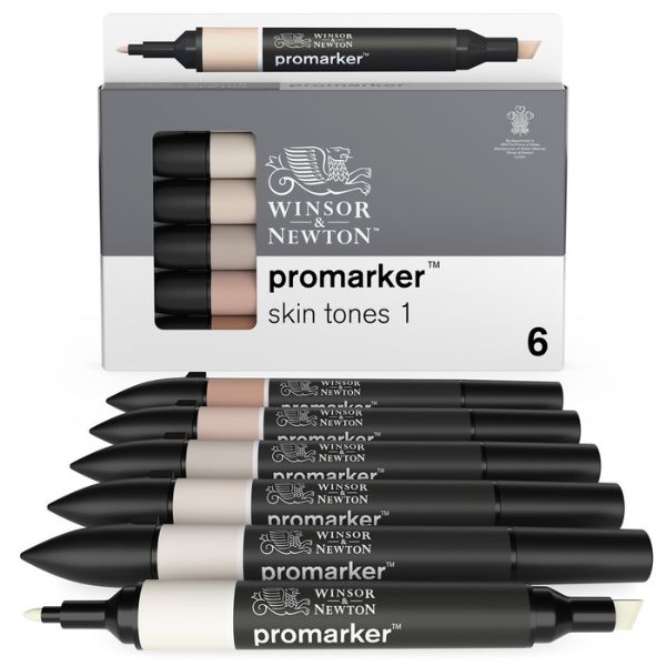Set de 6 promarkers tons chair n°1 WINSOR & NEWTON