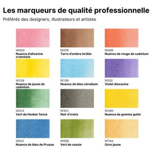 Nuancier 12 Promarker Watercolour - Winsor & Newton 