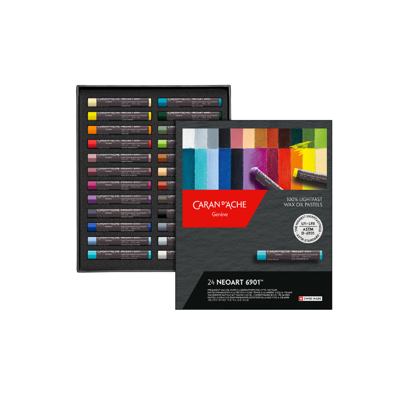 Boîte de 24 pastels Neoart 6901 - Caran d'Ache