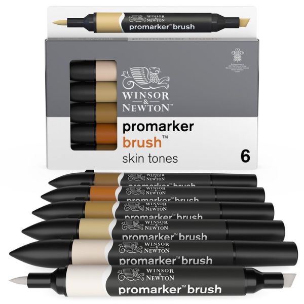 Set de 6 Brushmarker - Tons chair - Winsor & Newton