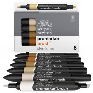 Set de 6 Brushmarker - Tons chair - Winsor & Newton