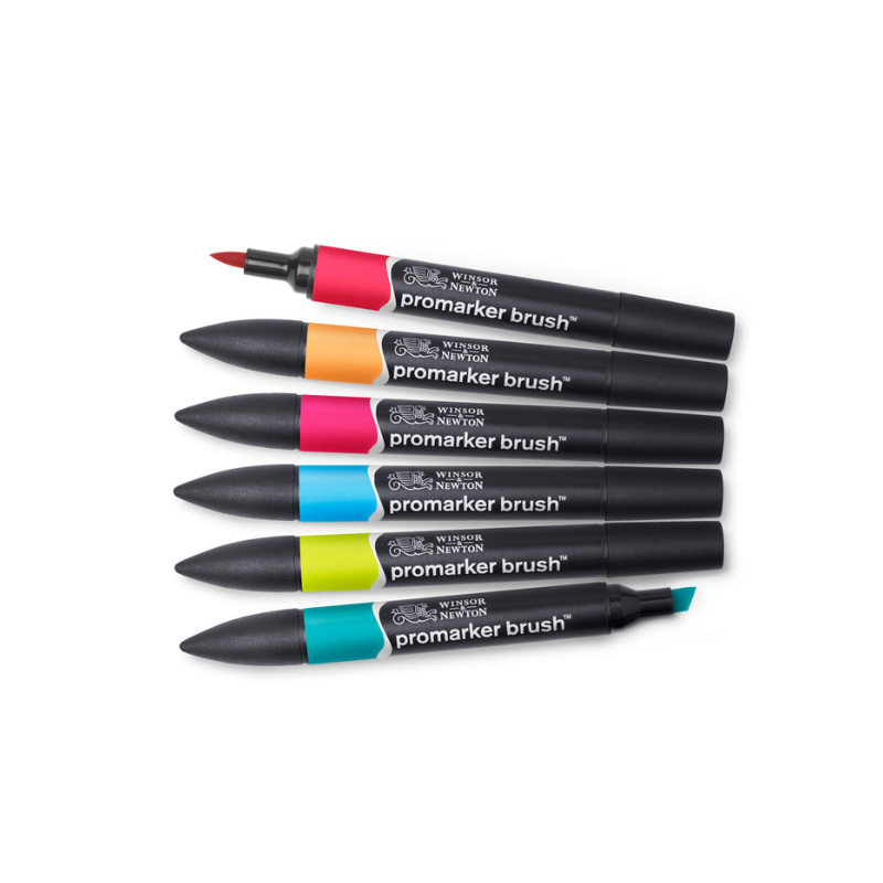 Boite de 6 brushmarkers couleurs de tons moyens